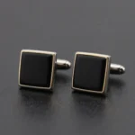 Solstice Matte Black Cufflinks